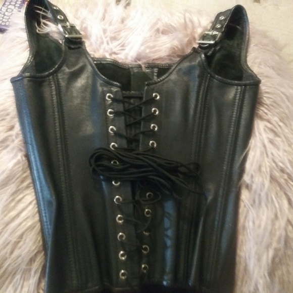 Stormy Weather "Lombard" Leather Corset (M) - Picture 2 of 4